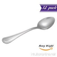 (Set of 12) Tuscany Dinner / Dessert Spoons  Heavy Weight 18/0 Stainless Steel 7 1/8-Inch Oval Spoons for Restaurant / Catering  Commercial Quality Silverware Flatware Set - B074Q4D5J9